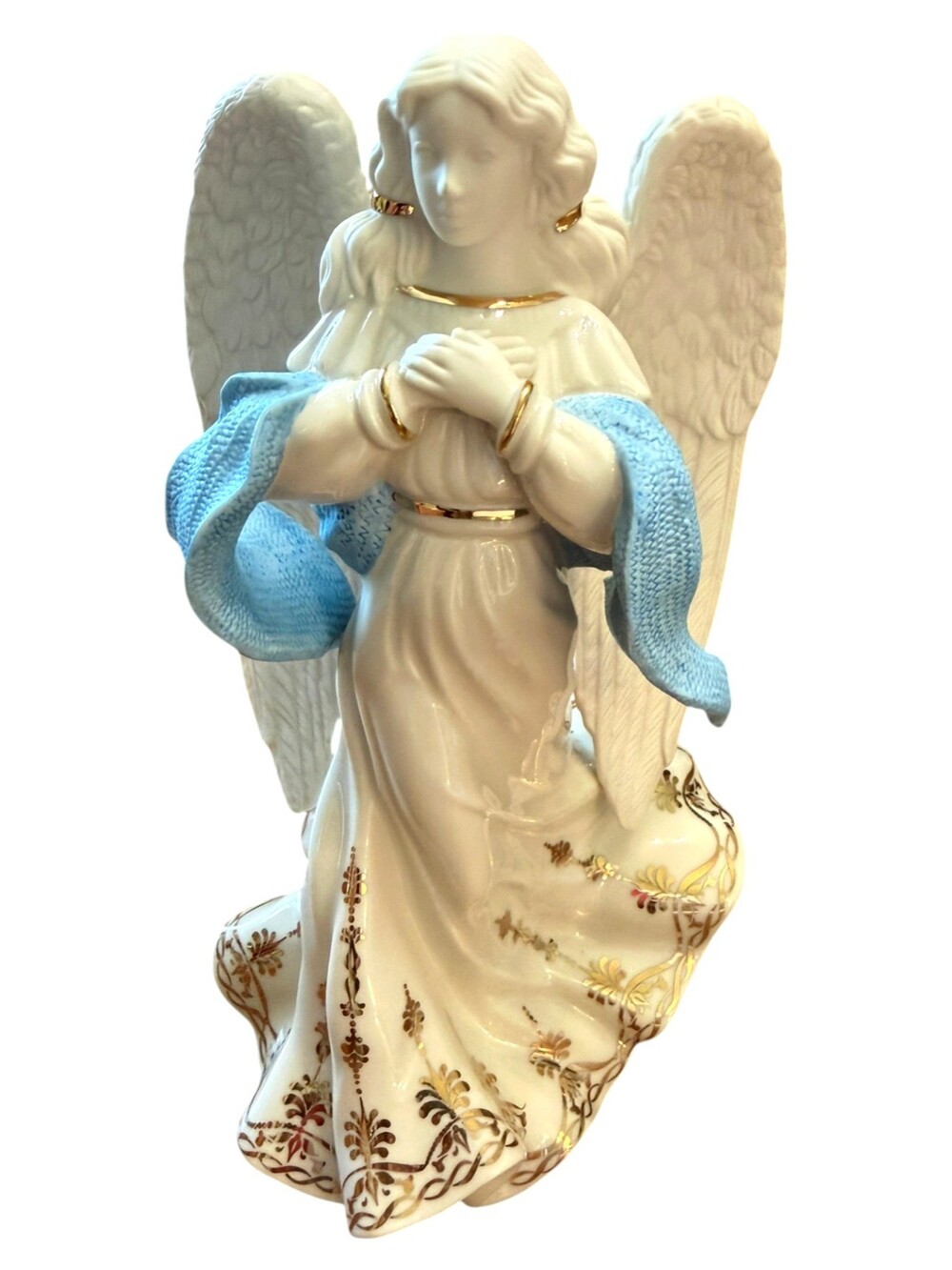 Lenox First Blessing Nativity Angel of Hope 24K Gold Porcelain 8.5"